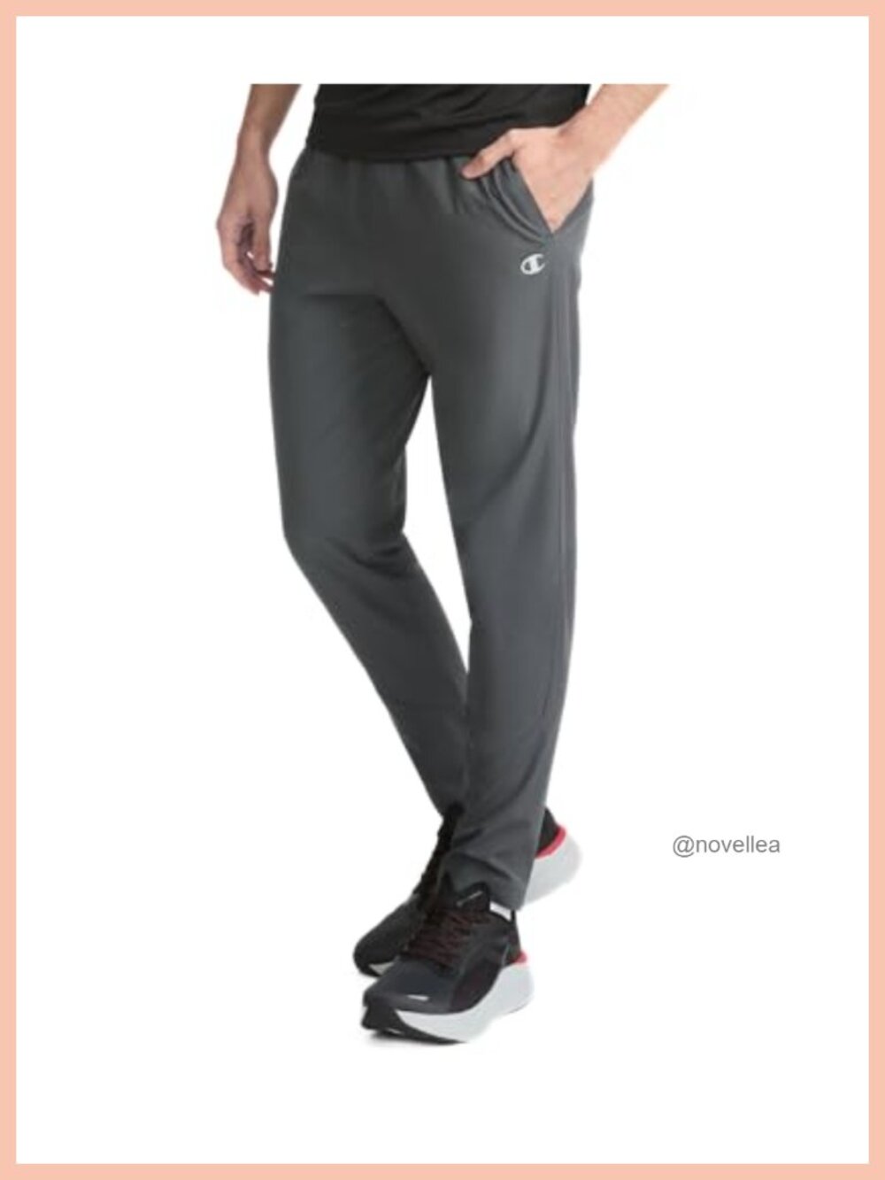 Champion Lightweight Woven Athletic Pants Slim Fit Moisture Wicking 30.5 Inseam